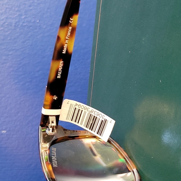 Nwt balmain BL 2039B womens toirtoishell sunglasses main image 4